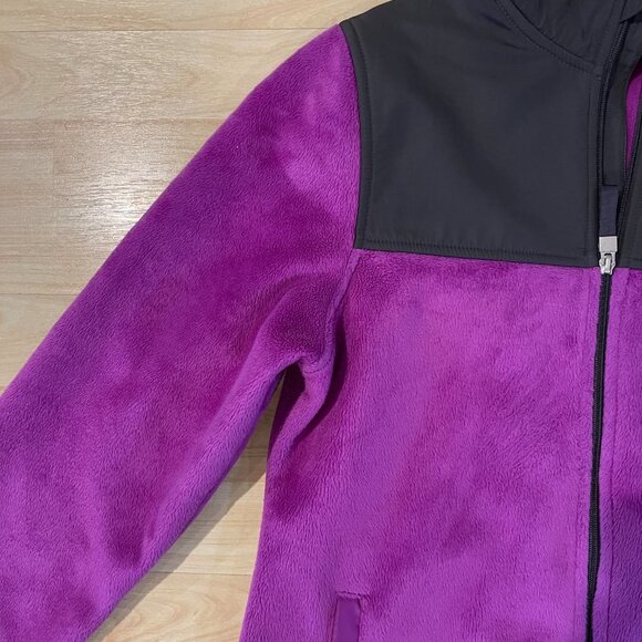 Fila Fuzzy Fleece Full Zip Jacket Purple S - Picture 3 of 8